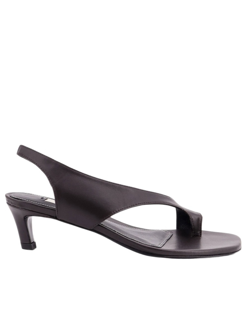 Toteme Women’s Slingback Thong Sandal in Dark Brown in size 35    5 USA